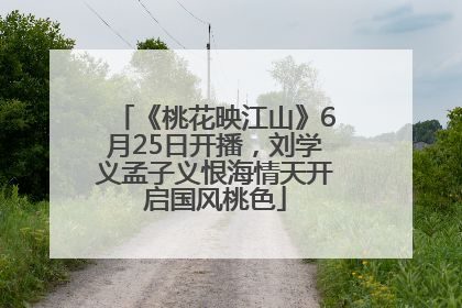 《桃花映江山》6月25日开播，刘学义孟子义恨海情天开启国风桃色