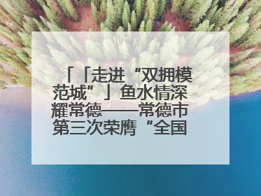 「走进“双拥模范城”」鱼水情深耀常德——常德市第三次荣膺“全国双拥模范城”