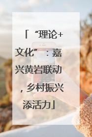 “理论+文化”：嘉兴黄岩联动，乡村振兴添活力