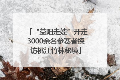 “益阳走娃”开走 3000余名参赛者探访桃江竹林秘境