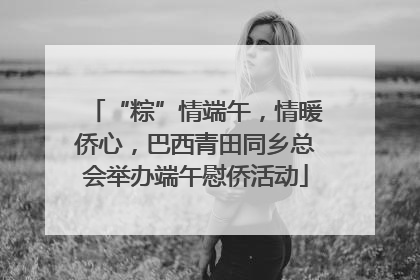 “粽”情端午，情暖侨心，巴西青田同乡总会举办端午慰侨活动