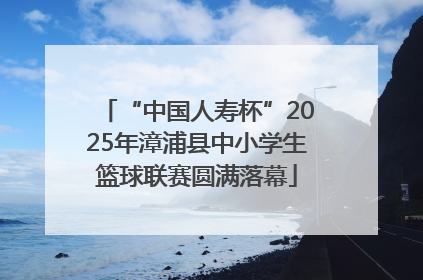 “中国人寿杯”2025年漳浦县中小学生篮球联赛圆满落幕