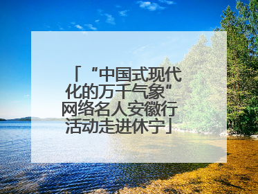 “中国式现代化的万千气象”网络名人安徽行活动走进休宁