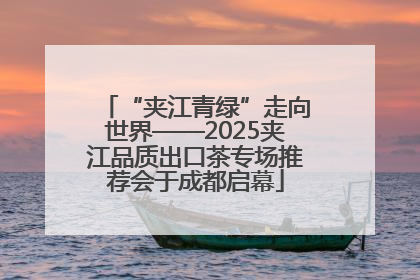 “夹江青绿”走向世界——2025夹江品质出口茶专场推荐会于成都启幕