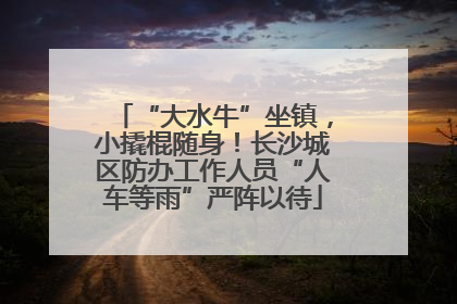 “大水牛”坐镇，小撬棍随身！长沙城区防办工作人员“人车等雨”严阵以待