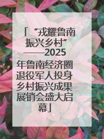“戎耀鲁南 振兴乡村”——2025年鲁南经济圈退役军人投身乡村振兴成果展销会盛大启幕