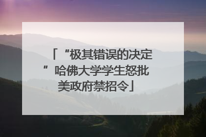 “极其错误的决定”哈佛大学学生怒批美政府禁招令