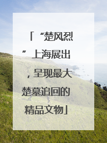“楚风烈”上海展出，呈现最大楚墓追回的精品文物