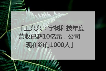 王兴兴：宇树科技年度营收已超10亿元，公司现在约有1000人