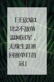 王欣瑜1比2不敌前温网冠军，无缘生涯巡回赛单打首冠