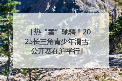 热“雪”驰骋！2025长三角青少年滑雪公开赛在沪举行