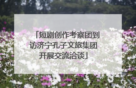 短剧创作考察团到访济宁孔子文旅集团开展交流洽谈