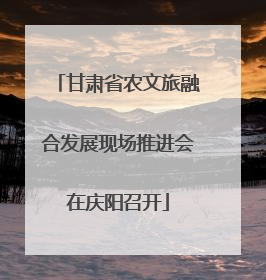 甘肃省农文旅融合发展现场推进会在庆阳召开