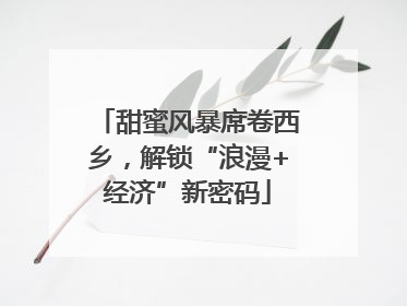甜蜜风暴席卷西乡，解锁“浪漫+经济”新密码