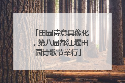 田园诗意具像化，第八届都江堰田园诗歌节举行