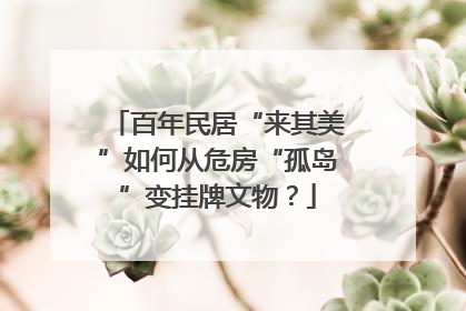 百年民居“来其美”如何从危房“孤岛”变挂牌文物？