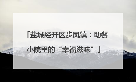 盐城经开区步凤镇：助餐小院里的“幸福滋味”