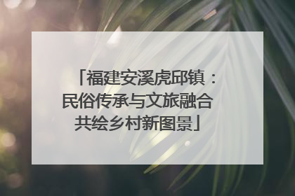 福建安溪虎邱镇：民俗传承与文旅融合共绘乡村新图景