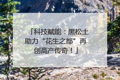 科技赋能：黑松土助力“花生之都”再创高产传奇！
