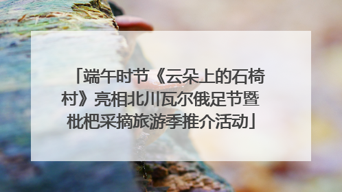 端午时节《云朵上的石椅村》亮相北川瓦尔俄足节暨枇杷采摘旅游季推介活动