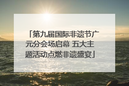 第九届国际非遗节广元分会场启幕 五大主题活动点燃非遗盛宴