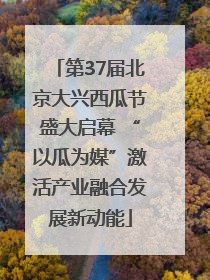 第37届北京大兴西瓜节盛大启幕 “以瓜为媒”激活产业融合发展新动能