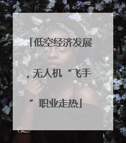 低空经济发展，无人机“飞手”职业走热