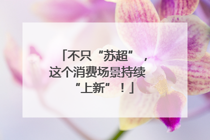 不只“苏超”，这个消费场景持续“上新”！