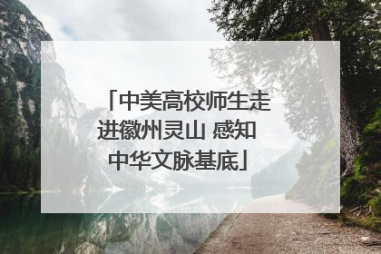 中美高校师生走进徽州灵山 感知中华文脉基底