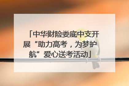 中华财险娄底中支开展“助力高考，为梦护航”爱心送考活动