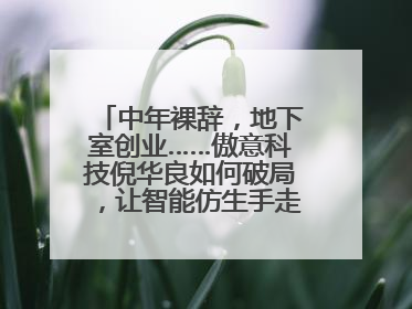 中年裸辞，地下室创业……傲意科技倪华良如何破局，让智能仿生手走进千家万户？