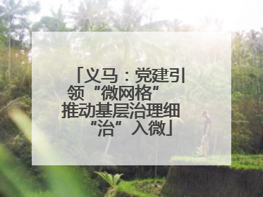 义马：党建引领“微网格” 推动基层治理细“治”入微