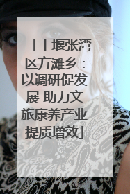 十堰张湾区方滩乡：以调研促发展 助力文旅康养产业提质增效