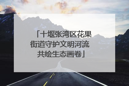 十堰张湾区花果街道守护文明河流 共绘生态画卷