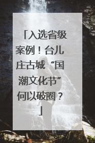 入选省级案例！台儿庄古城“国潮文化节”何以破圈？