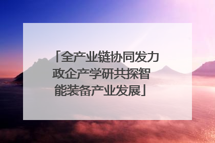 全产业链协同发力 政企产学研共探智能装备产业发展
