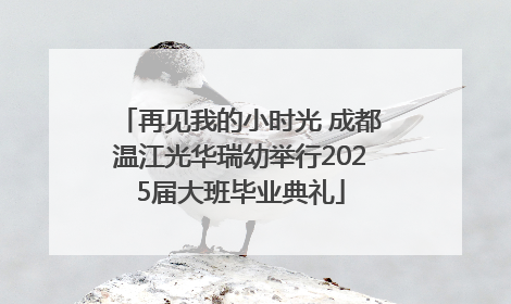 再见我的小时光 成都温江光华瑞幼举行2025届大班毕业典礼