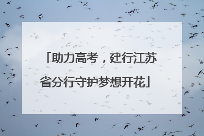 助力高考，建行江苏省分行守护梦想开花