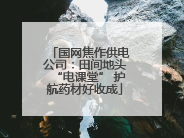 国网焦作供电公司：田间地头“电课堂” 护航药材好收成