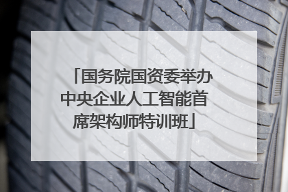 国务院国资委举办中央企业人工智能首席架构师特训班