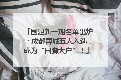 国足新一期名单出炉：成都蓉城五人入选，成为“国脚大户”！