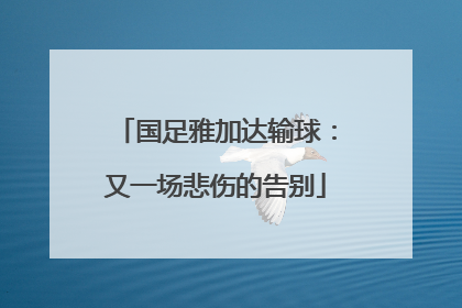 国足雅加达输球：又一场悲伤的告别