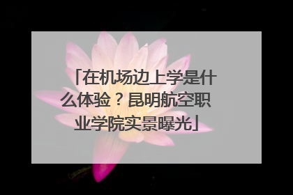 在机场边上学是什么体验？昆明航空职业学院实景曝光
