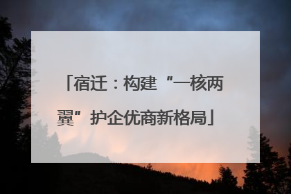 宿迁：构建“一核两翼”护企优商新格局