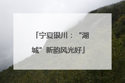 宁夏银川：“湖城”新韵风光好