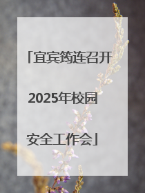 宜宾筠连召开2025年校园安全工作会