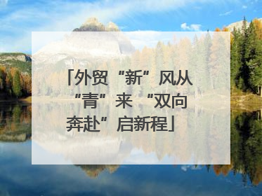外贸“新”风从“青”来 “双向奔赴”启新程
