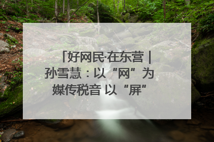 好网民·在东营｜孙雪慧：以“网”为媒传税音 以“屏”为介助发展