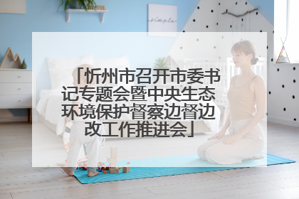 忻州市召开市委书记专题会暨中央生态环境保护督察边督边改工作推进会