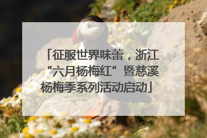 征服世界味蕾，浙江“六月杨梅红”暨慈溪杨梅季系列活动启动